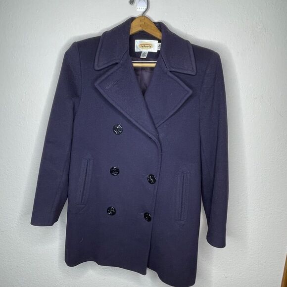 Talbot's Navy Wool Coat - Picture 6 of 7